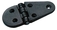 Plastičen ovalno-okrogel tečaj (pant) 90x40 mm