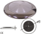 Inox stropna luč s 16x2,5W LED, Ø 94 mm