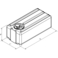 Fiksen rezervoar za gorivo 53 L 55x29x39 cm