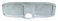 Zaščita za krmo iz aluminija, 315x100 mm