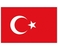 Zastava Turčija, 30x45cm