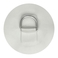 PVC Zaplata, inox rinka, 150 mm, bela