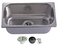 Ugradbeni pravokutni inox umivaonik, 32x17 cm