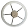 Pet kraki volan, 325 mm, bel in inox, UV odporen