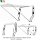 Zložljiv bimini za rollbar širine 145cm, bel