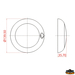 LED reflektor 20 LED, s stikalom, srebrne barve