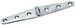 Podolgovat inox tečaj (pant) 155x26 mm, AISI 316 visoki sijaj