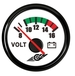 Voltmeter, črn-bel 12V