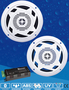 Vodotesni zvočniki 80W Ø 157 LED + Bluetooth