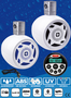 Stereo sistem Bluetooth, USB + Waketower vodotesni zvočniki 180W LED