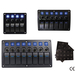 LED stikalna plošča IP65, 7 x ON-OFF + 1 x (ON)-OFF