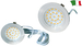Notranja vgradna luč s 24 mikro LED, 12V, barva aluminija