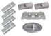 Komplet aluminijevih anod Mercury Verado 6 cilindrov