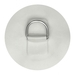 PVC Zaplata, inox rinka, 150 mm, bela