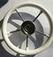 Pet kraki volan, 325 mm, bel in inox, UV odporen
