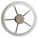 Pet kraki volan, 325 mm, bel in inox, UV odporen